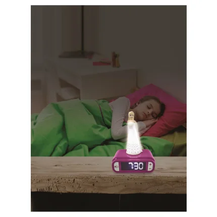 Budík s nočním 3D světlem Elsa - Ledové království