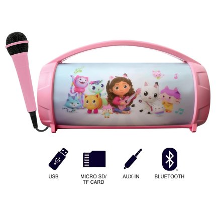Boombox Speaker with Microphone Gabby's Dollhouse