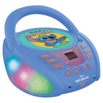 Bluetooth CD Player with Lights - Disney Stitch
