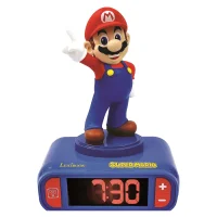 Budík s 3D figurkou - Super Mario