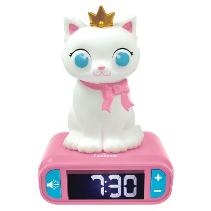 Sveglia con luce notturna 3D Gattino