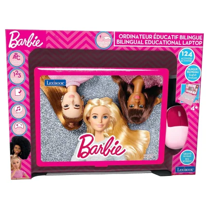 Francouzsko-anglický vzdělávací notebook - Barbie