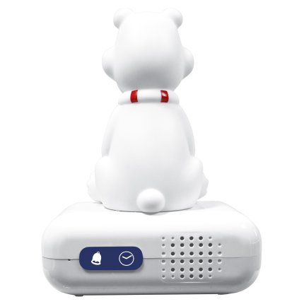 Alarm Clock with Polar Bear 3D Night Light