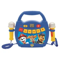 Svietiaci digitálny karaoke prehrávač s 2 mikrofónmi - Labková patrola