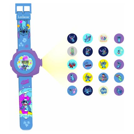 Orologio digitale da polso con proiezione Disney Stitch