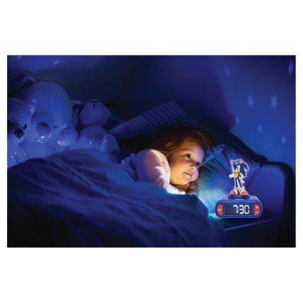 Alarm Clock with Sonic the Hedgehog 3D Night Light