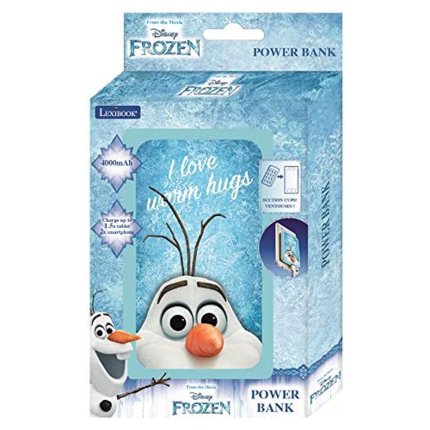 Power bank da 4 000 mAh con ventose Disney Frozen