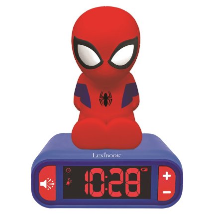 Budzik z nocnym światłem 3D - Spider-Man