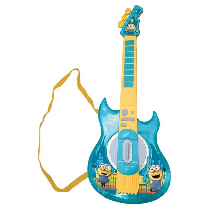 Elektronische Gitarre mit Brille Minions