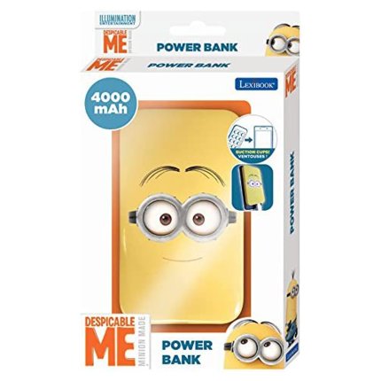 Power bank 4 000 mAh z przyssawkami Minionki