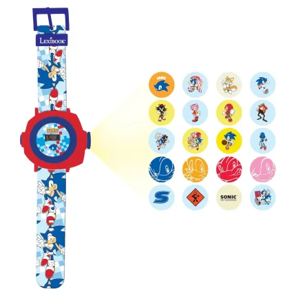 Digitální promítací hodinky - Sonic