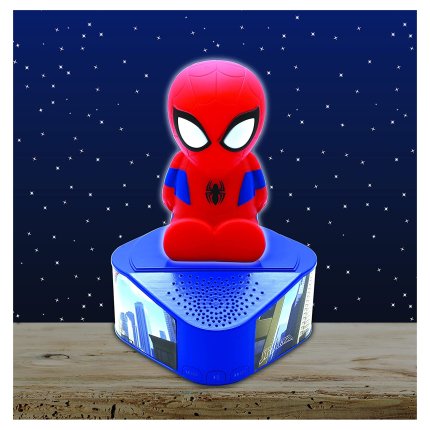 Lautsprecher mit leuchtender Spider-Man-Figur