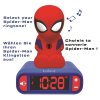 Wekker met 3D-nachtlampje van Spider-Man