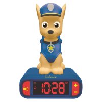 Budík s nočním 3D světlem Chase - Tlapková patrola