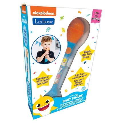 Svietiaci mikrofón s melódiami - Baby Shark