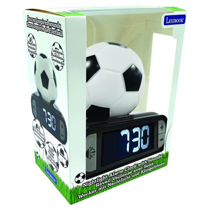 Despertador con luz nocturna 3D - Fútbol