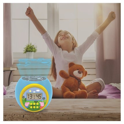 Wekker met projector Peppa Pig