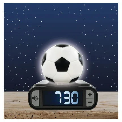 Budík s nočným 3D svetlom - Futbal