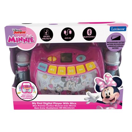 Leuchtender digitaler Karaoke-Player mit 2 Mikrofonen - Minnie Maus