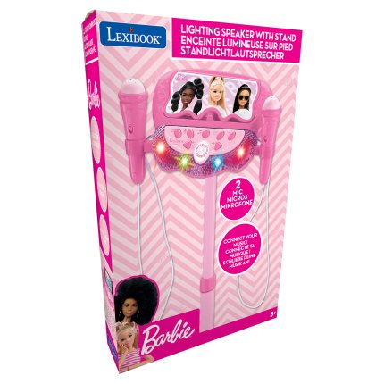 Stand with 2 Mics and Speaker - Barbie