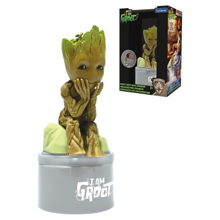 Luz nocturna con altavoz de Groot