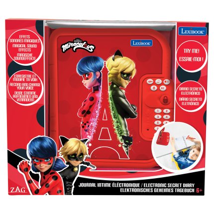 Elektronisches Notizbuch Secret Safe - Miraculous: Ladybug und Cat Noir