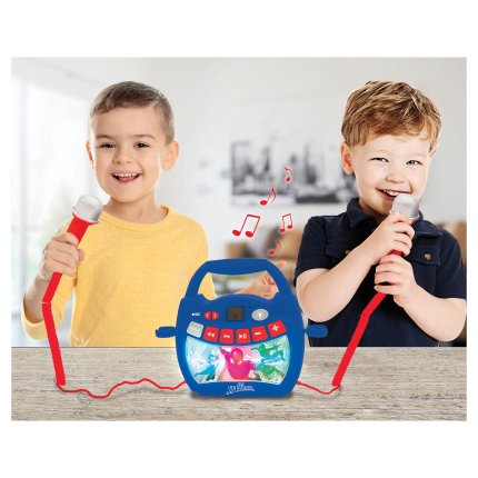 Luminous Karaoke Digital Player with 2 Microphones - Spider-Man