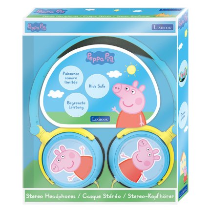Căști pliabile cu fir Purcelușa Peppa