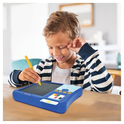 French-English Interactive Card Reader with Drawing Tablet