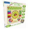 Houten kalender met klok in het Nederlands Bio Toys