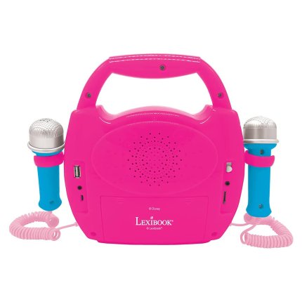 Leuchtender digitaler Karaoke-Player mit 2 Mikrofonen Disney-Prinzessinnen