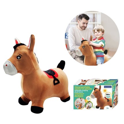 Cavallo gonfiabile saltellante in peluche