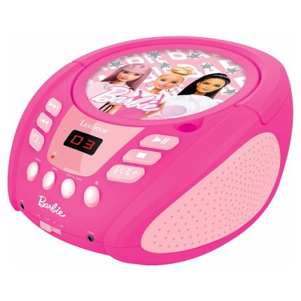 Świecący Bluetooth odtwarzacz CD Barbie