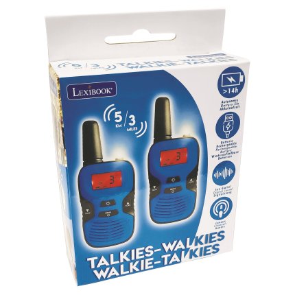 Walkie-talkie digitali ricaricabili con una portata fino a 5 km, 8 canali