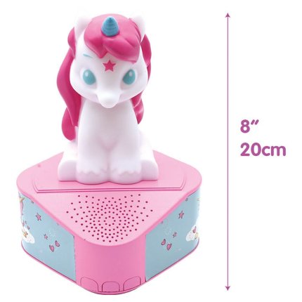 Lautsprecher mit leuchtender Einhorn-Figur