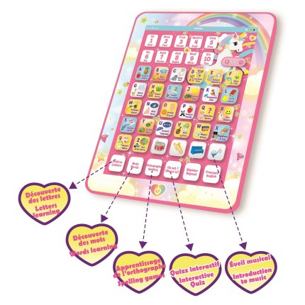 Französisch-Englisches Lern-Tablet Einhorn