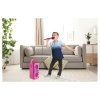 Draadloze lichtgevende luidspreker met microfoon roze