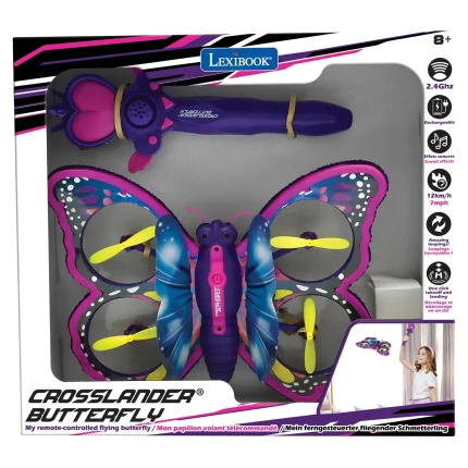 Lietajúci motýľ s ovládaním gestami Crosslander Butterfly