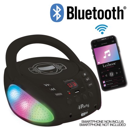 Odtwarzacz CD Bluetooth podświetlany iParty