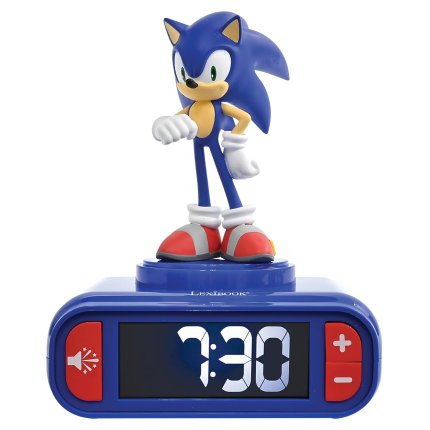 Alarm Clock with Sonic the Hedgehog 3D Night Light