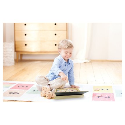 Szkoła słówek angielsko-francuska, drewniana Bio Toys