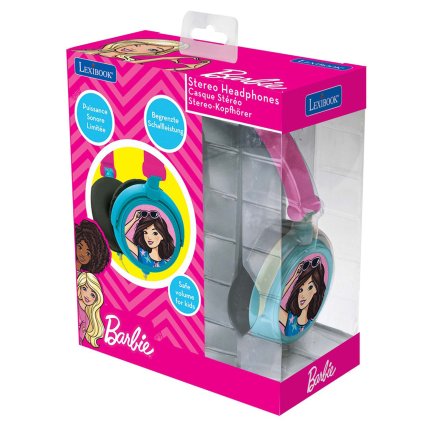 Skladacie drôtové slúchadlá Barbie