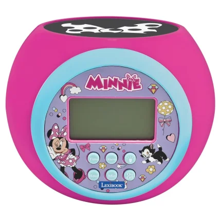 Budík s projektorom - Myška Minnie