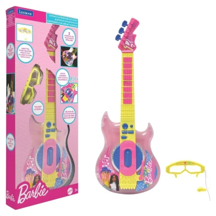 Elektronická kytara s brýlemi a mikrofonem - Barbie