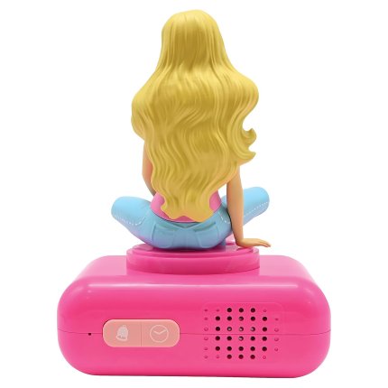 Budík s nočným 3D svetlom Barbie