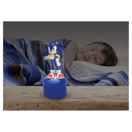 Designowa lampka nocna LED 3D Sonic 13 cm