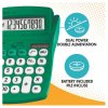 10-Digit Calculator with Adjustable Screen Angle Green