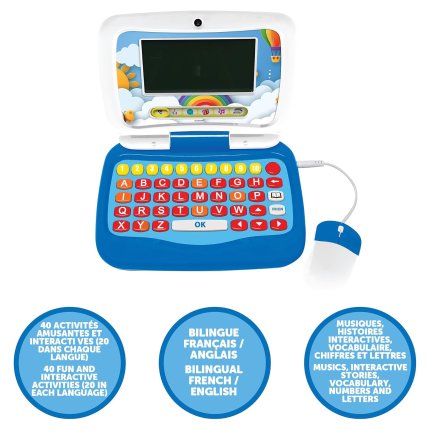 French-English Talking Laptop 40 Activities