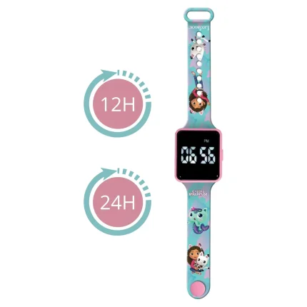 LED hodinky - Gábinin kouzelný domek