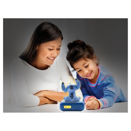Budík s nočným 3D svetlom - Disney Stitch